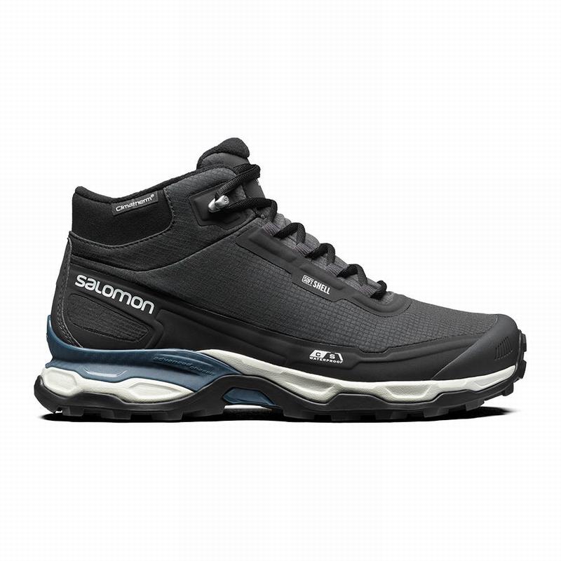 Chaussures De Trail Running Salomon Homme Noir / Bleu - Salomon SHELTER CSWP ADVANCED - France (3872